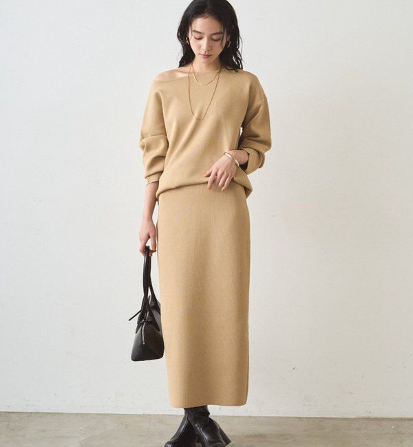  「スムースボートネックニット」|ニット・セーター|