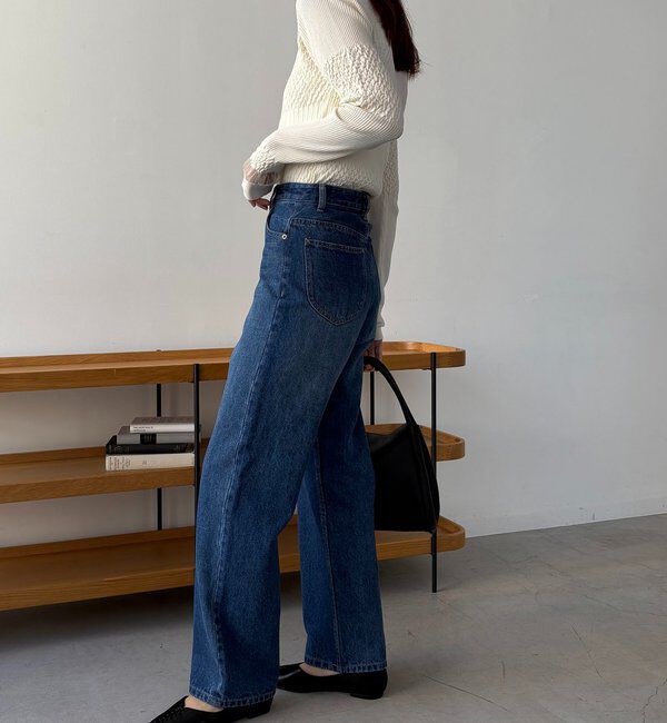  「【新色/人気アイテムがアップグレード】13ozハイウエストストレートデニム」|デニム|