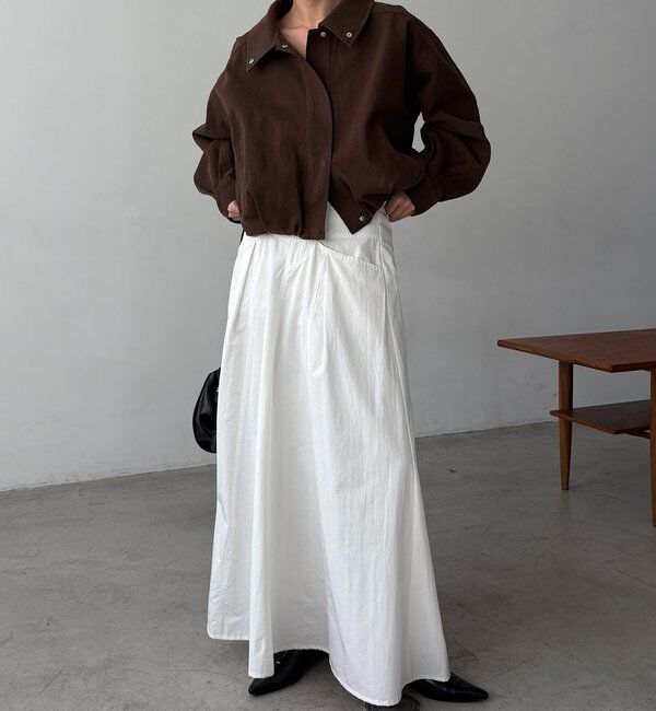  「【サイズ展開あり/セットアップ対応】ラウンドデニムブルゾン」|ブルゾン・スタジャン|