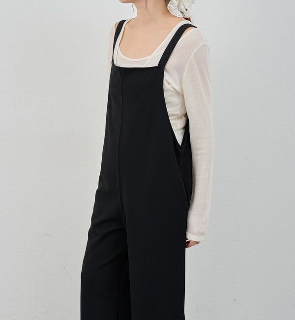  「《累計1.5万枚突破！》《全骨格細見え》カットジョーゼットキャミサロペット」|オールインワン|