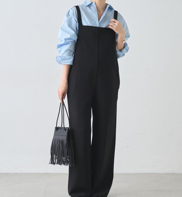  「《累計1.5万枚突破！》《全骨格細見え》カットジョーゼットキャミサロペット」|オールインワン|