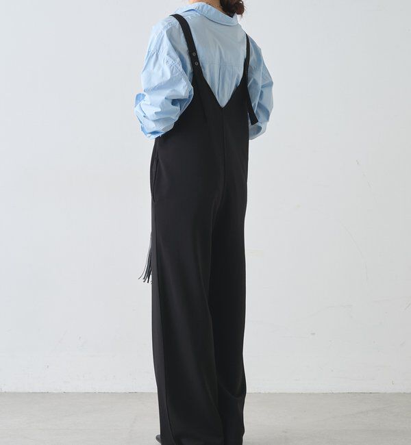  「《累計1.5万枚突破！》《全骨格細見え》カットジョーゼットキャミサロペット」|オールインワン|