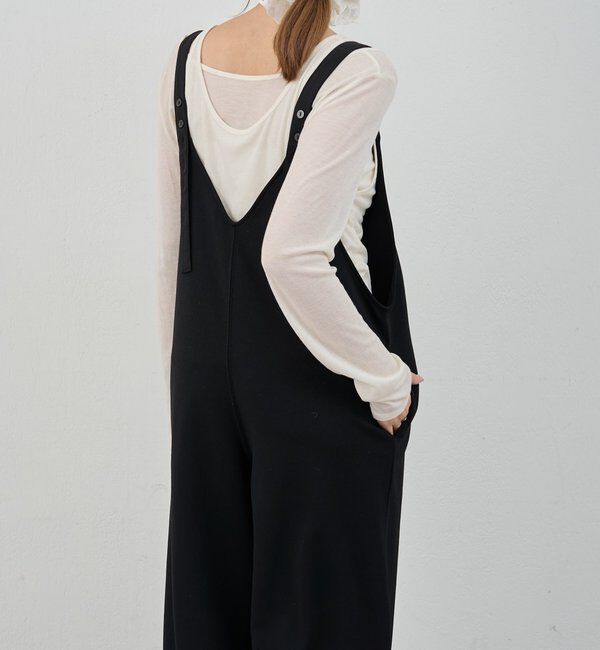  「《累計1.5万枚突破！》《全骨格細見え》カットジョーゼットキャミサロペット」|オールインワン|