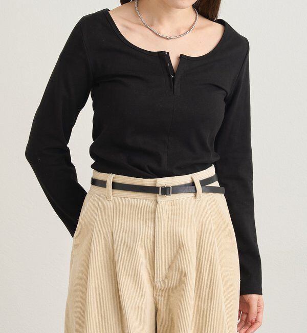  「フロントホックロンtee」|Tシャツ・カットソー|