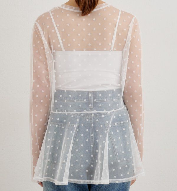  「【26SS予約】ドットチュールブラウス」|シャツ・ブラウス|