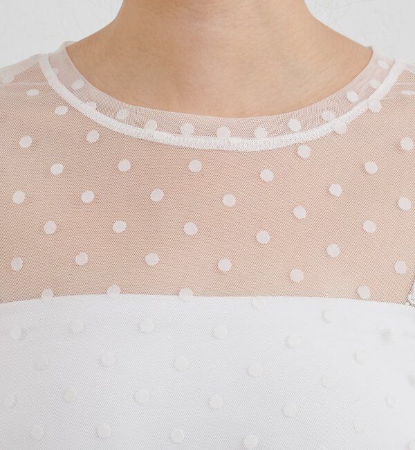  「【26SS予約】ドットチュールブラウス」|シャツ・ブラウス|