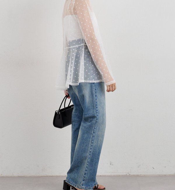  「【26SS予約】ドットチュールブラウス」|シャツ・ブラウス|