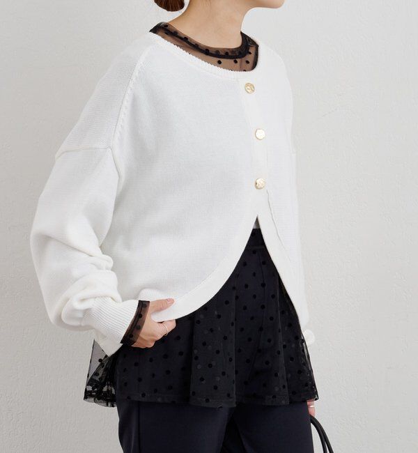  「【26SS予約】ドットチュールブラウス」|シャツ・ブラウス|