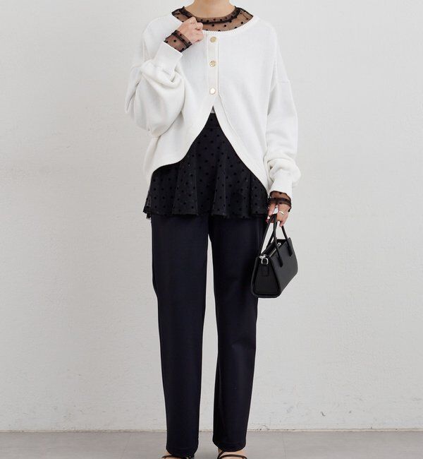  「【26SS予約】ドットチュールブラウス」|シャツ・ブラウス|