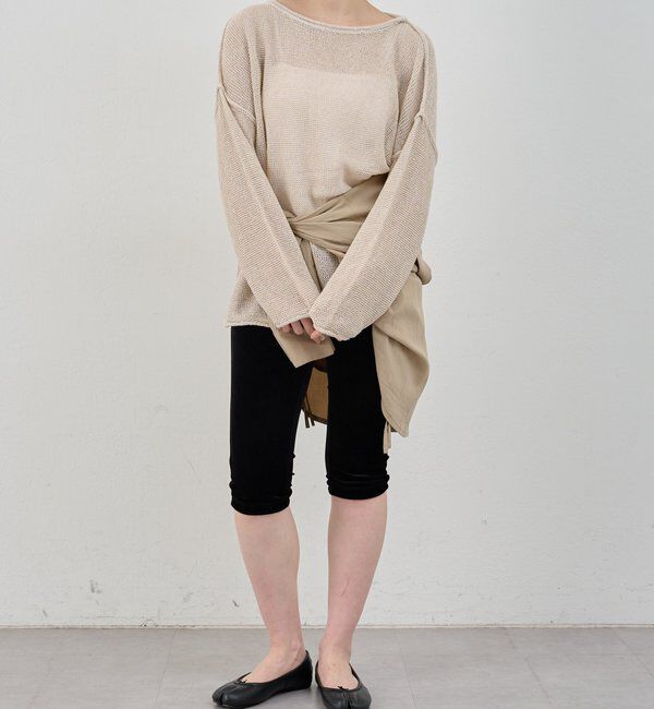  「【26SS予約】リネンオーバーニット」|ニット・セーター|