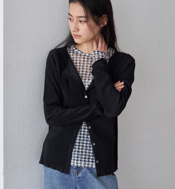  「【26SS予約】プリーツカーディガン」|シャツ・ブラウス|