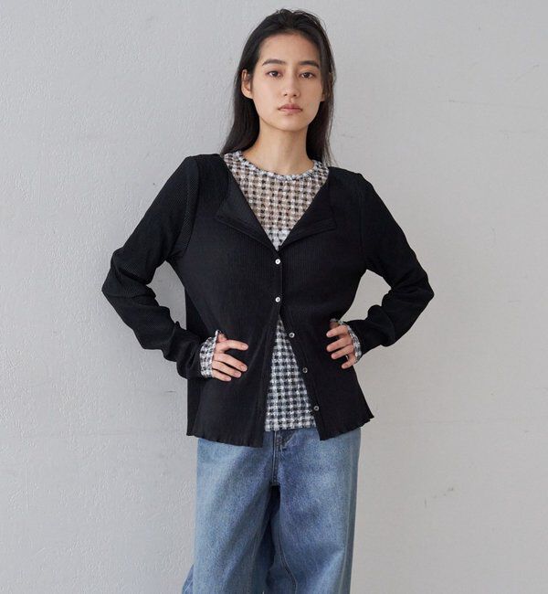  「【26SS予約】プリーツカーディガン」|シャツ・ブラウス|