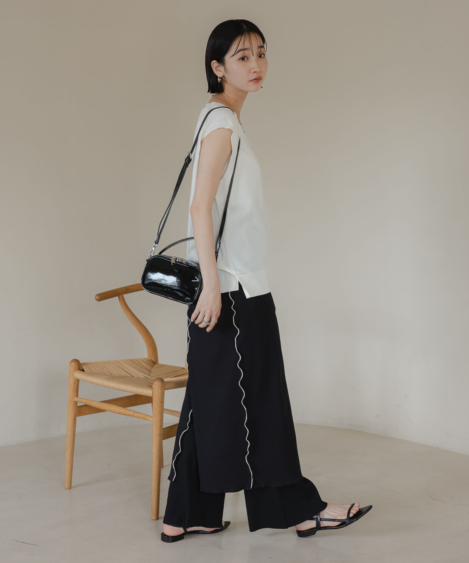 LOWRYS FARM「カットメロータイトスカート」|スカート|