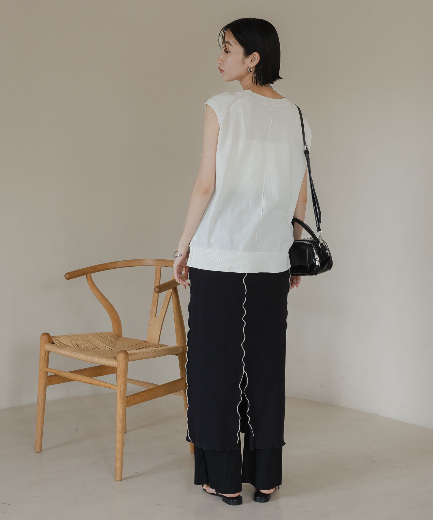 LOWRYS FARM「カットメロータイトスカート」|スカート|