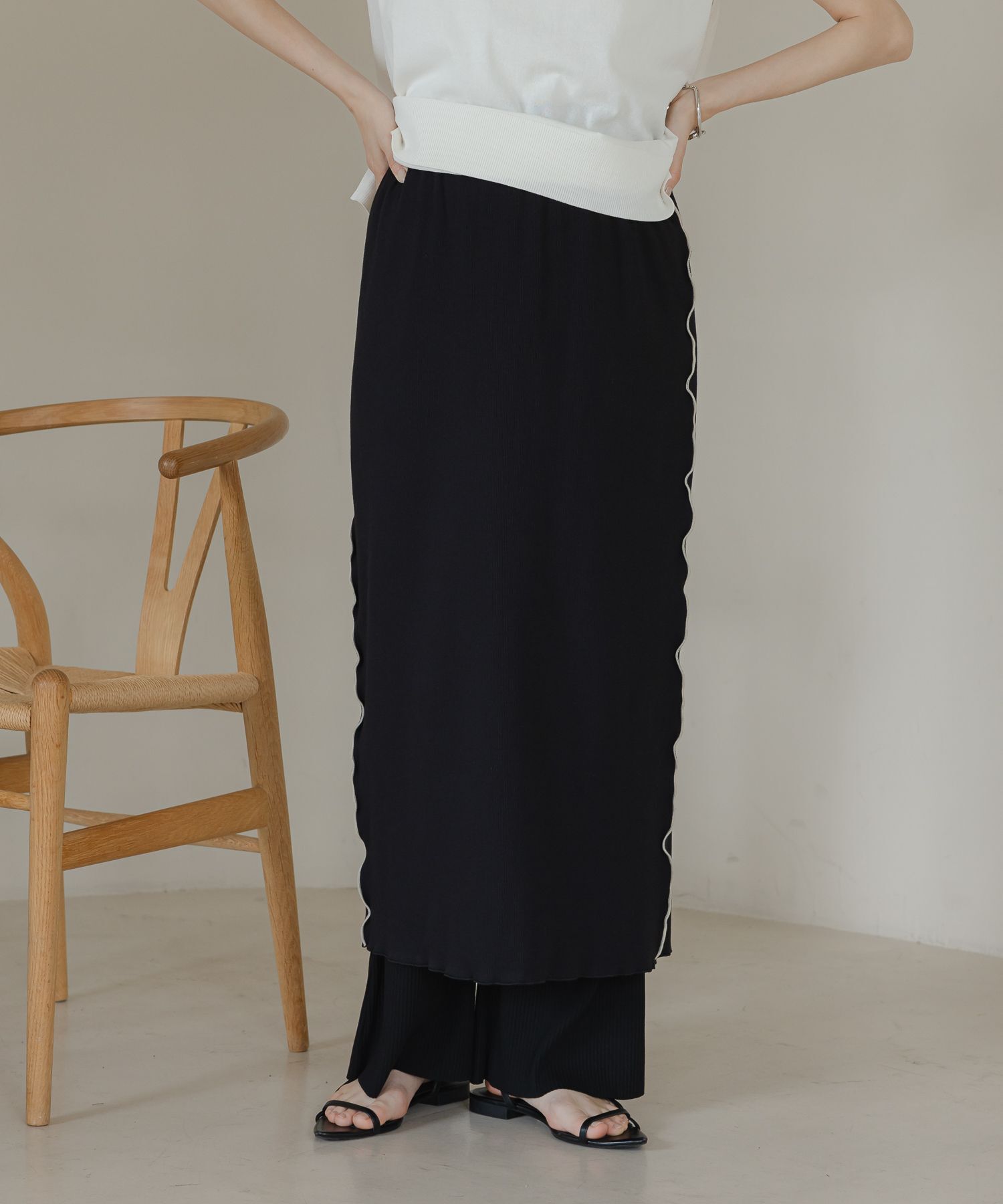 LOWRYS FARM「カットメロータイトスカート」|スカート|