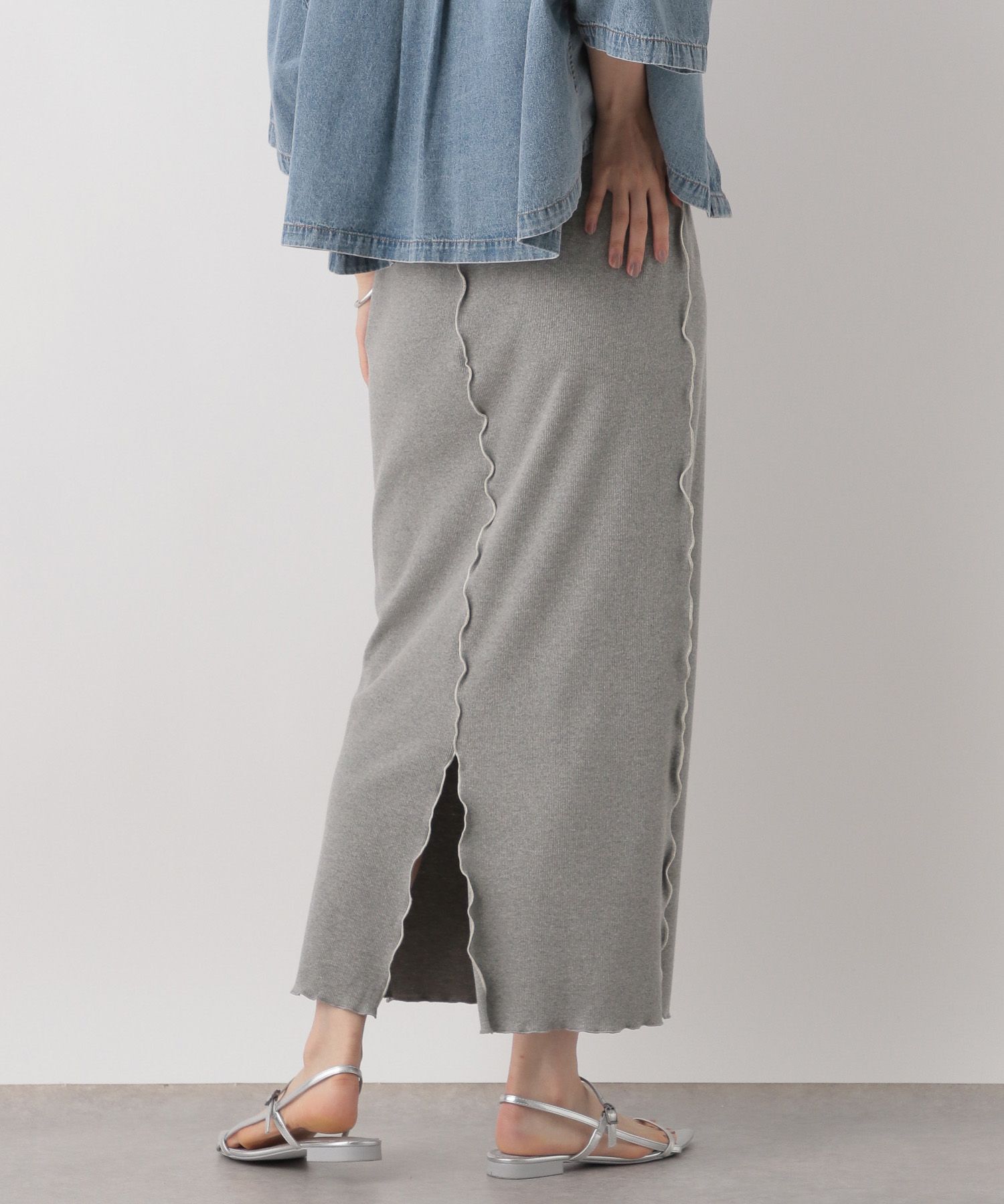 LOWRYS FARM「カットメロータイトスカート」|スカート|