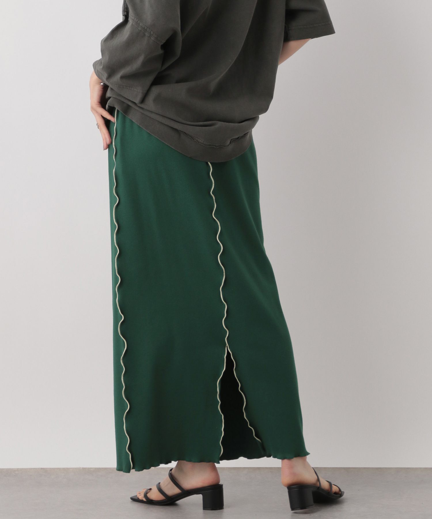 LOWRYS FARM「カットメロータイトスカート」|スカート|GRN5