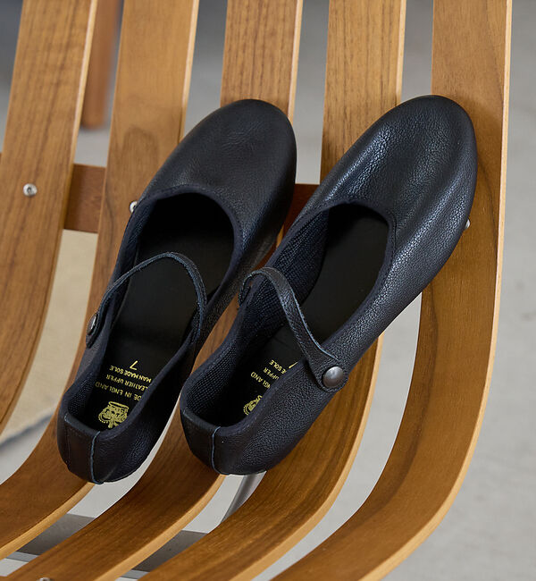 Rouge vif「【CROWN / クラウン】STRAP COURT JAZZ / ストラップ フ」|バレエシューズ|ブラック