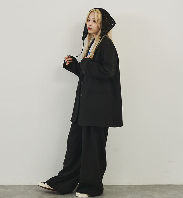 NOMINE「【Stuart Austin】透かし編み クロシェニット スカーフ」|バンダナ・スカーフ|