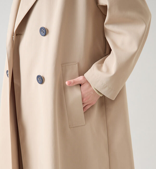 TIARA「ダブルブレストワイドコート」|トレンチコート|