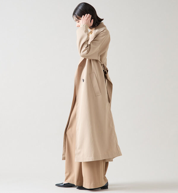 TIARA「ダブルブレストワイドコート」|トレンチコート|
