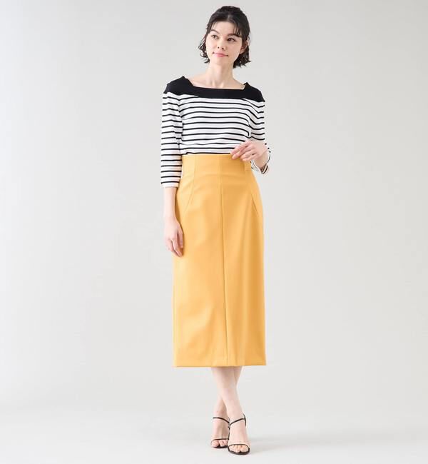 TIARA「デザインボートネックニット」|ニット・セーター|