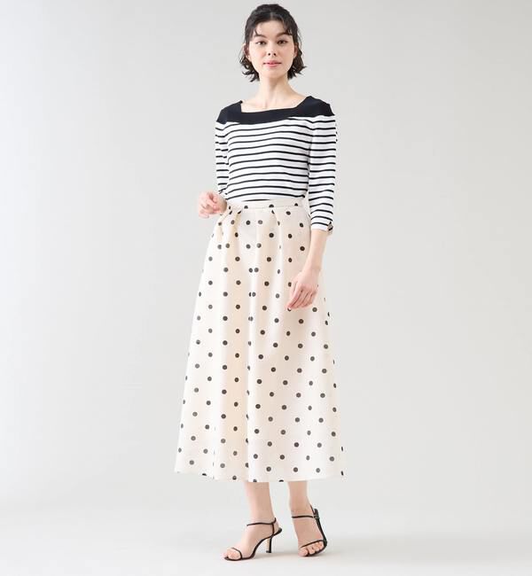 TIARA「デザインボートネックニット」|ニット・セーター|