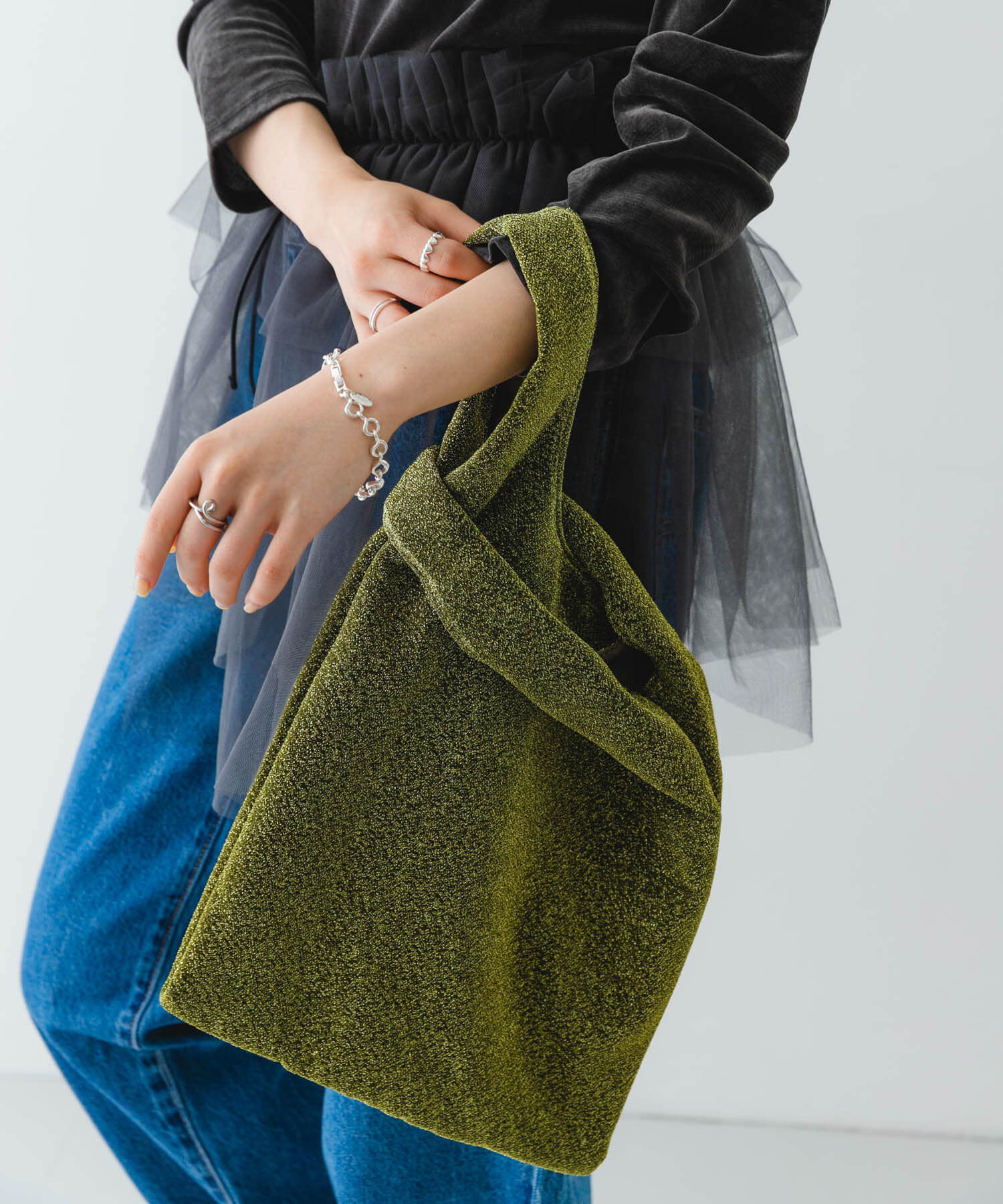 RODE SKO「グリッターラメショッパー」|トートバッグ|