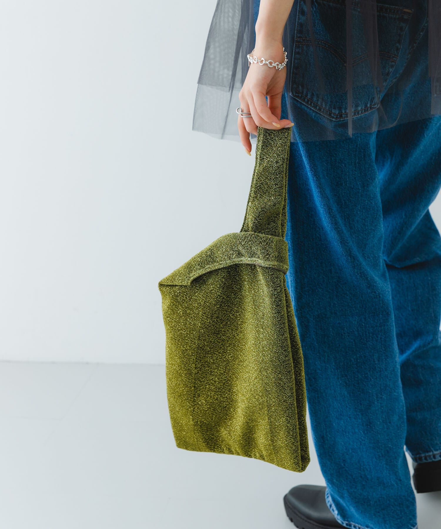 RODE SKO「グリッターラメショッパー」|トートバッグ|