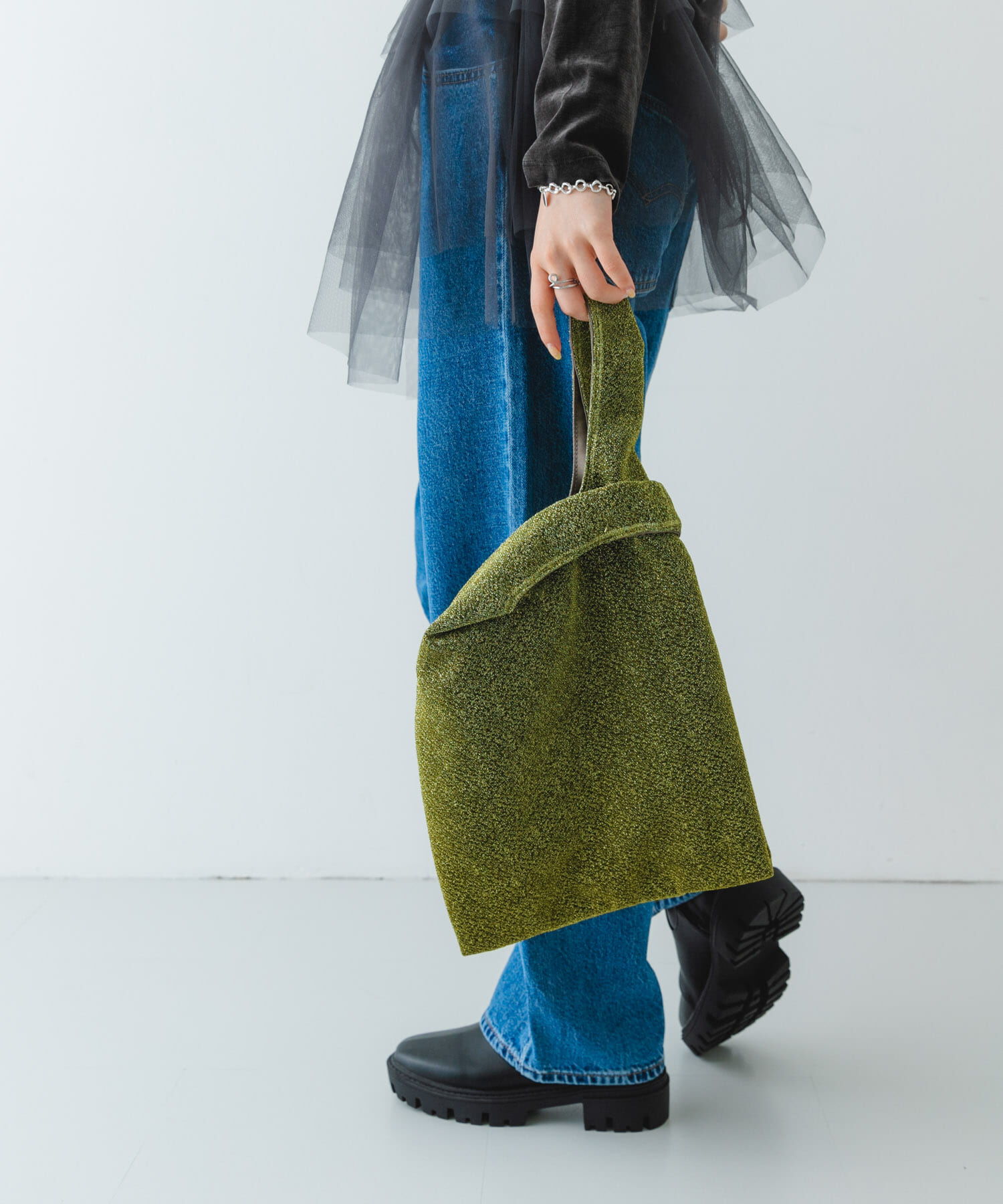 RODE SKO「グリッターラメショッパー」|トートバッグ|