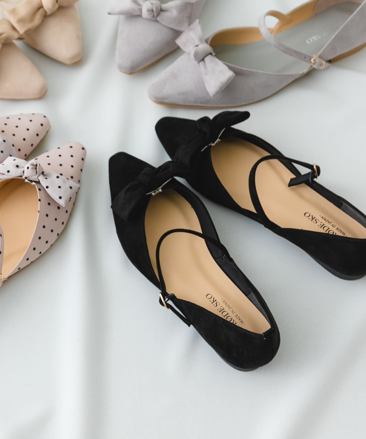 RODE SKO「『WEB/一部店舗限定カラー』『MADE IN JAPAN』マルチWAYリボンパンプス」|パンプス|