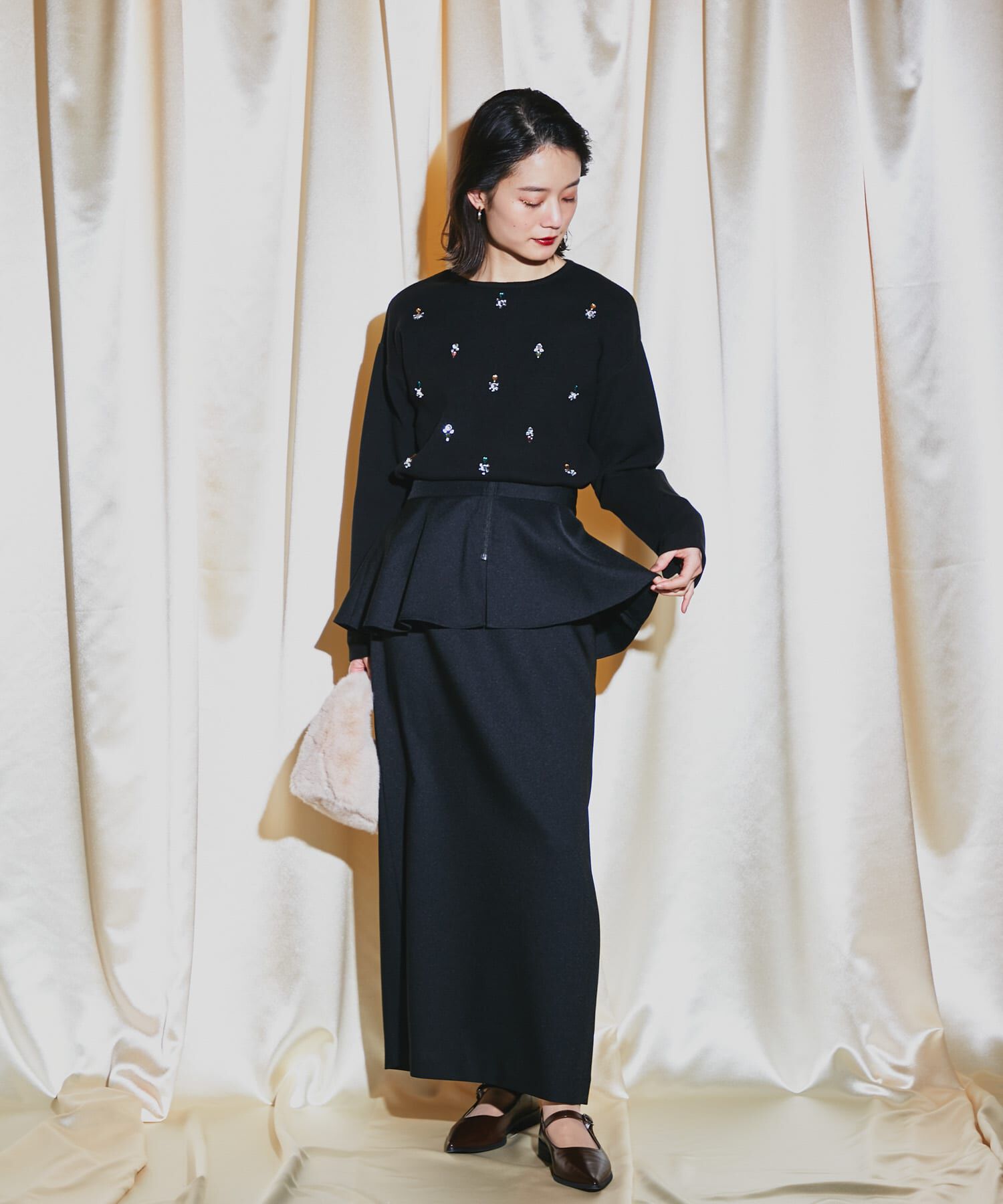 URBAN RESEARCH ROSSO「ペプラムデザインスカート」|スカート|