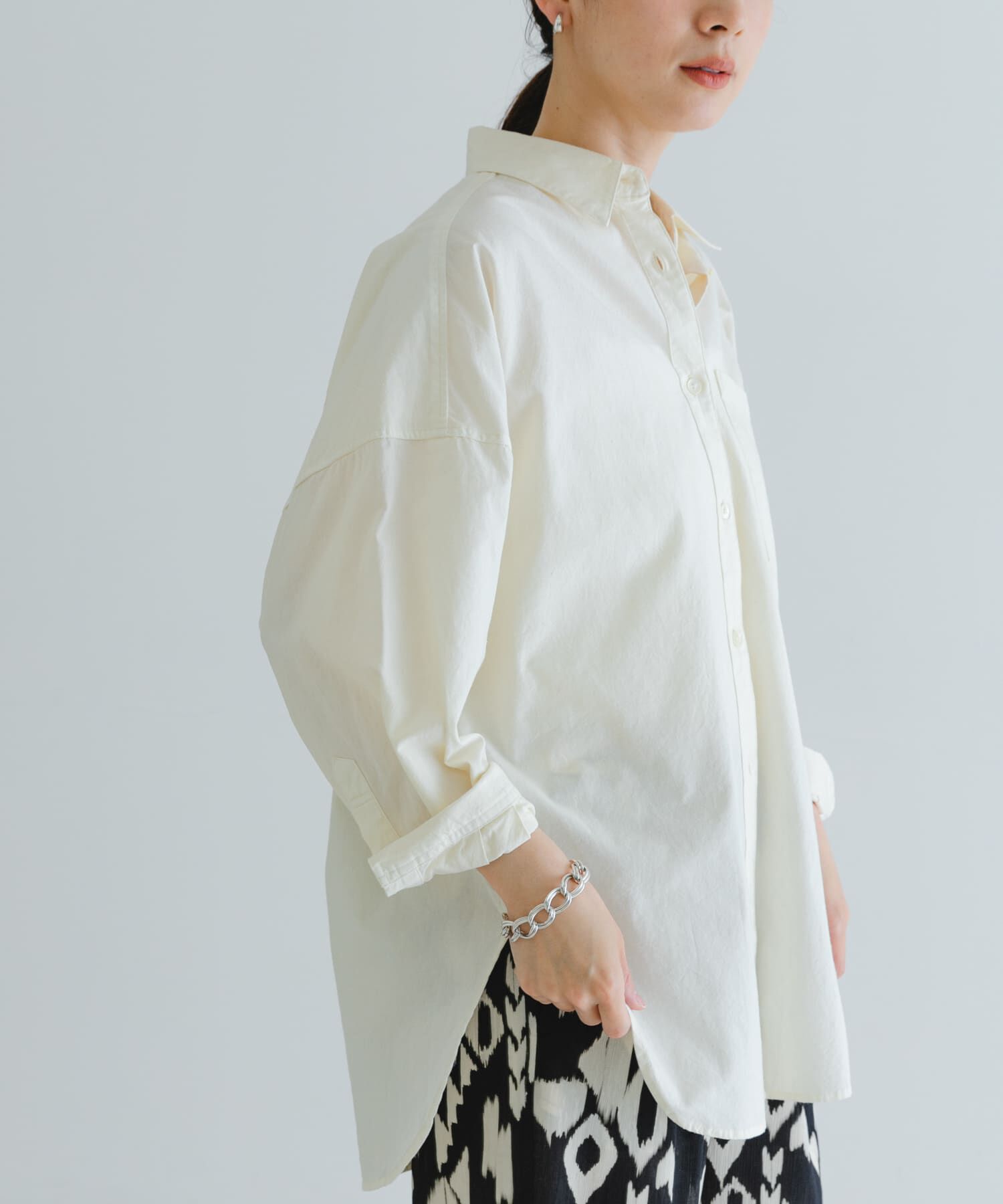 URBAN RESEARCH「new basic　ガーメントダイオーバーシャツ」|シャツ・ブラウス|アイボリー