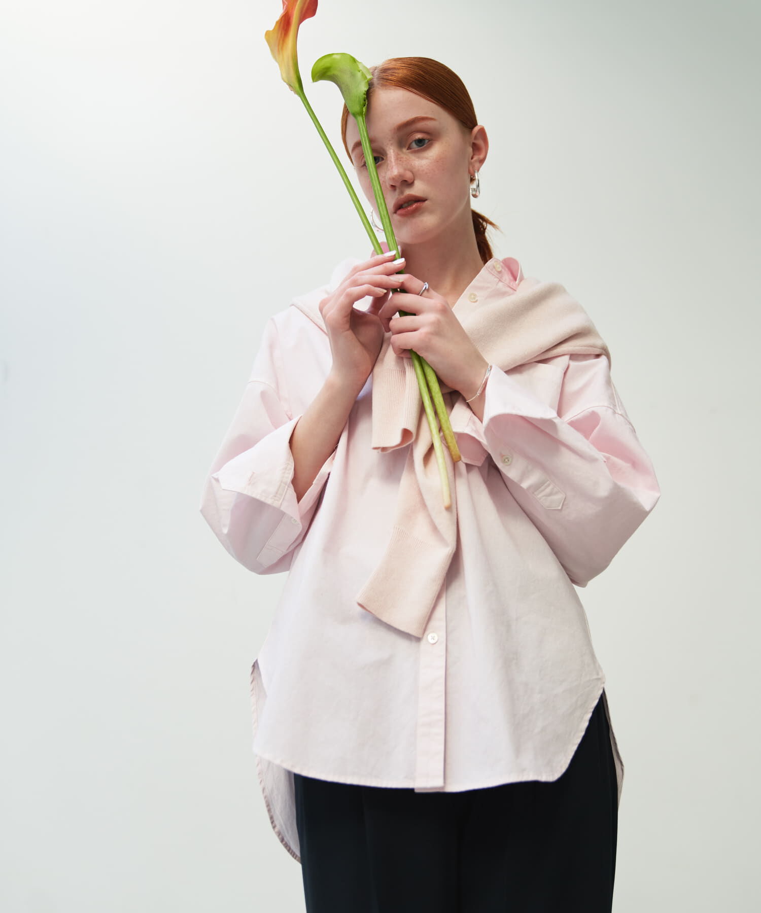 URBAN RESEARCH「new basic　ガーメントダイオーバーシャツ」|シャツ・ブラウス|ピンク