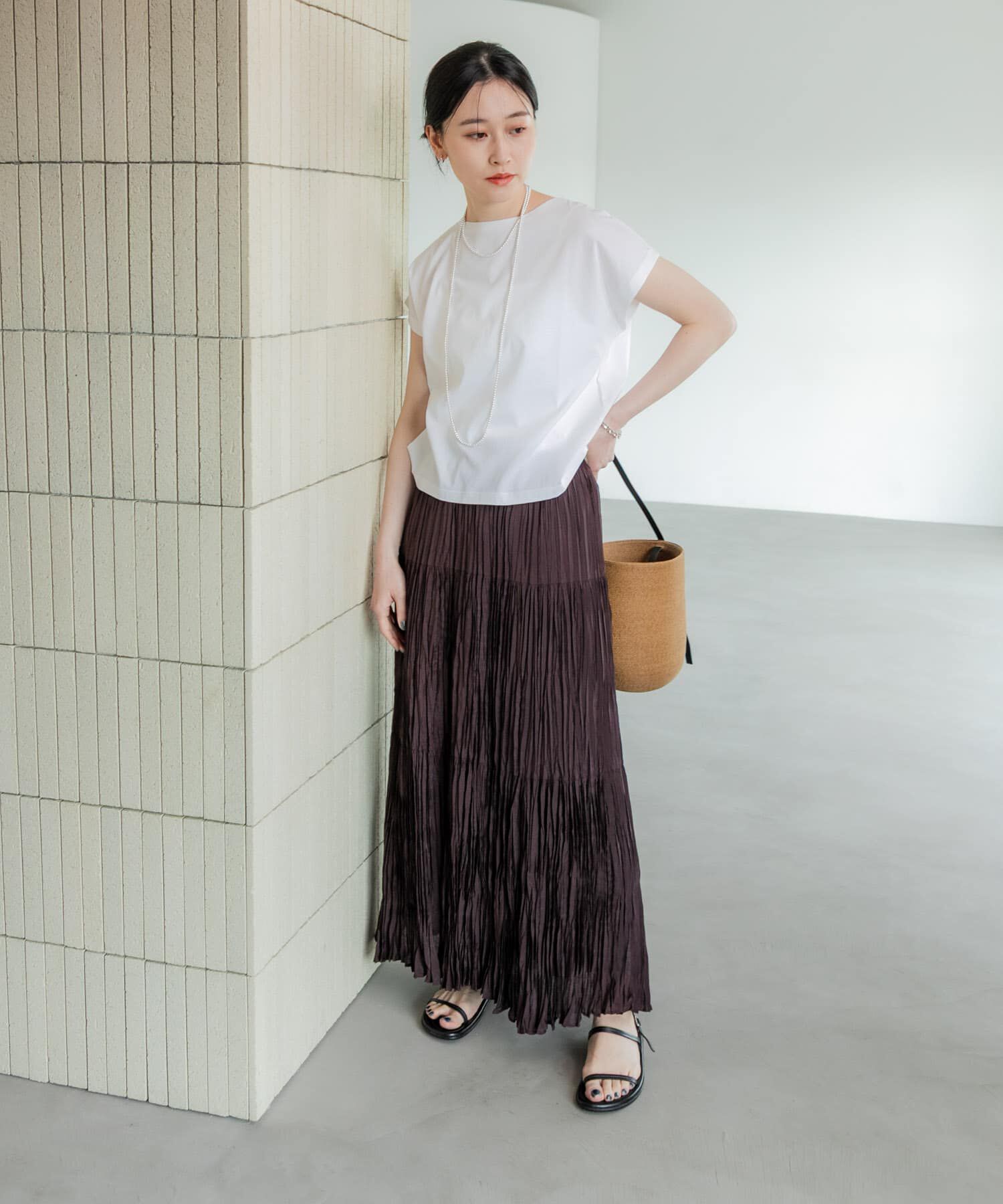 URBAN RESEARCH「スーピマコットンボートネックカットソー」|Tシャツ・カットソー|