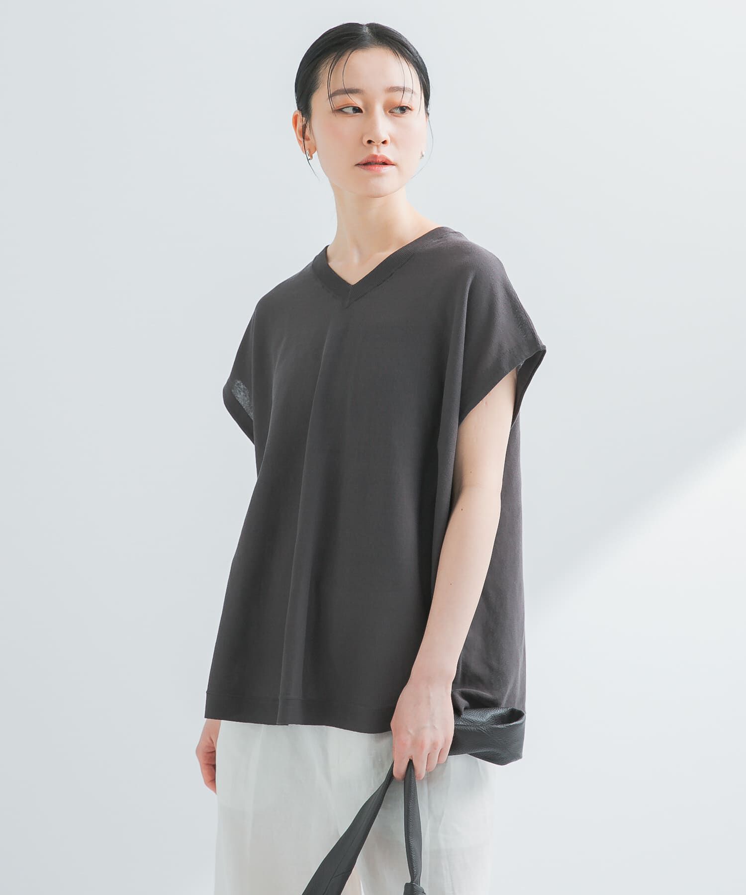 URBAN RESEARCH「『UVカット』2WAYフレンチスリーブニット」|ニット・セーター|