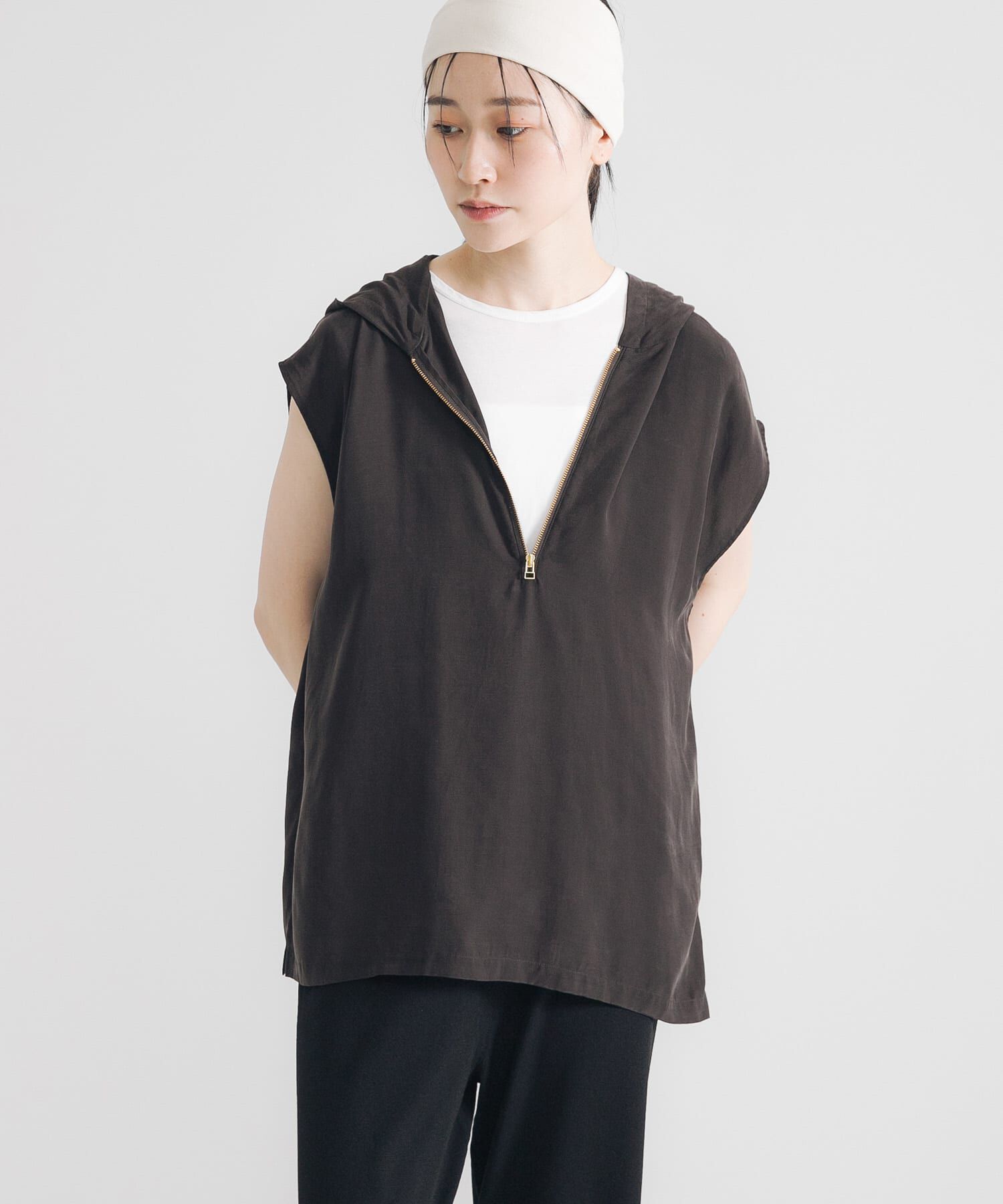 URBAN RESEARCH「キュプラレーヨンフーディトップス」|Tシャツ・カットソー|