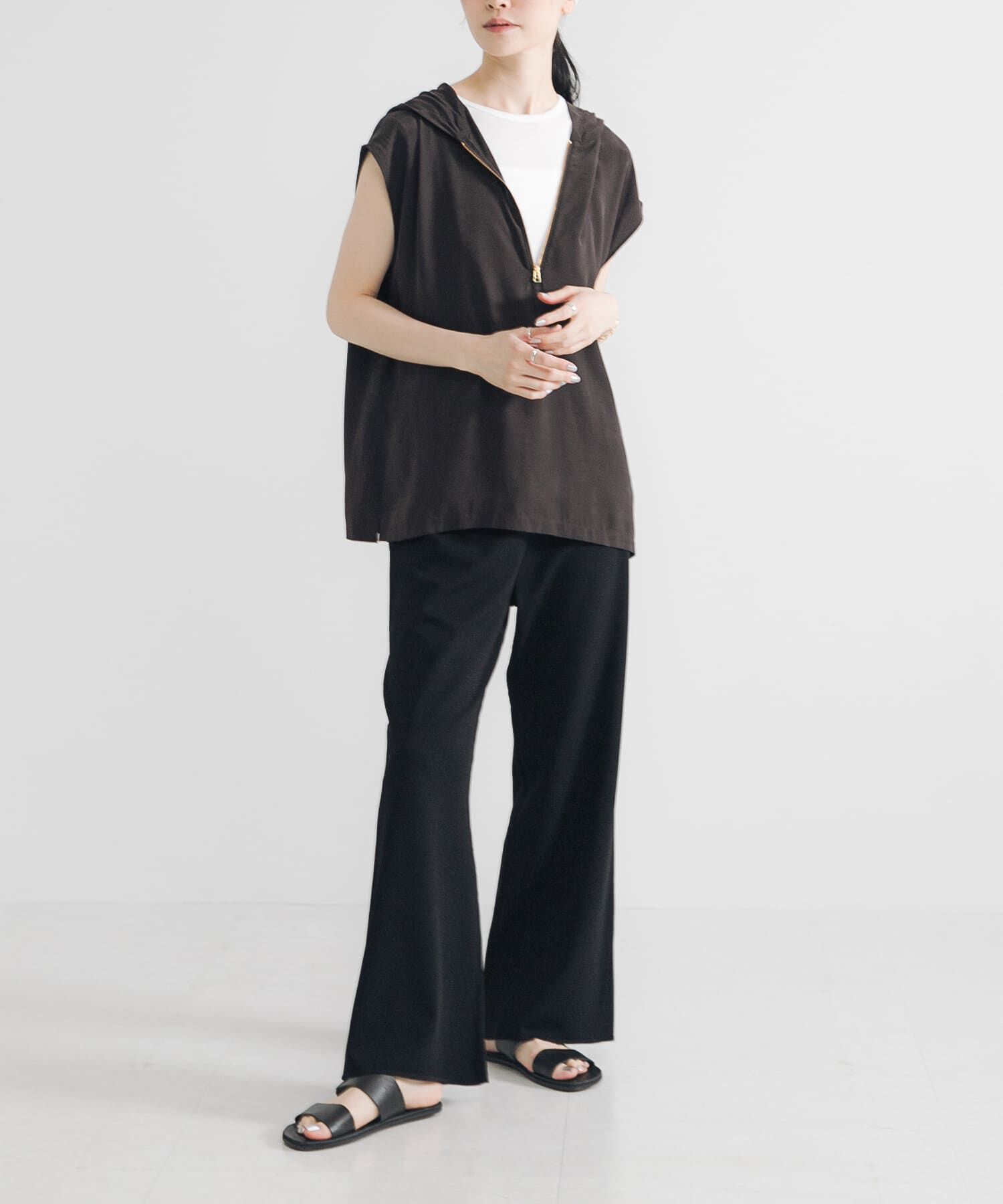 URBAN RESEARCH「キュプラレーヨンフーディトップス」|Tシャツ・カットソー|