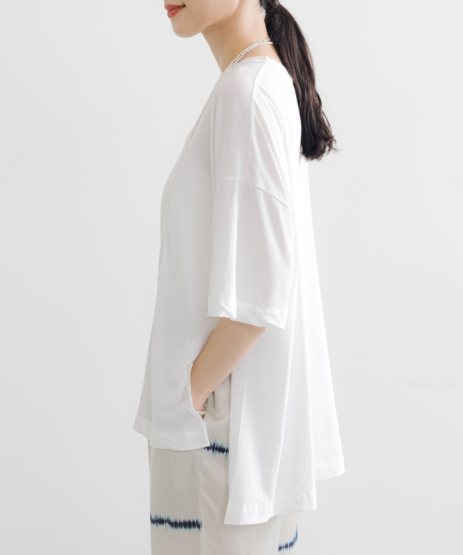 URBAN RESEARCH「強撚天竺LOOSE Tシャツ」|Tシャツ・カットソー|