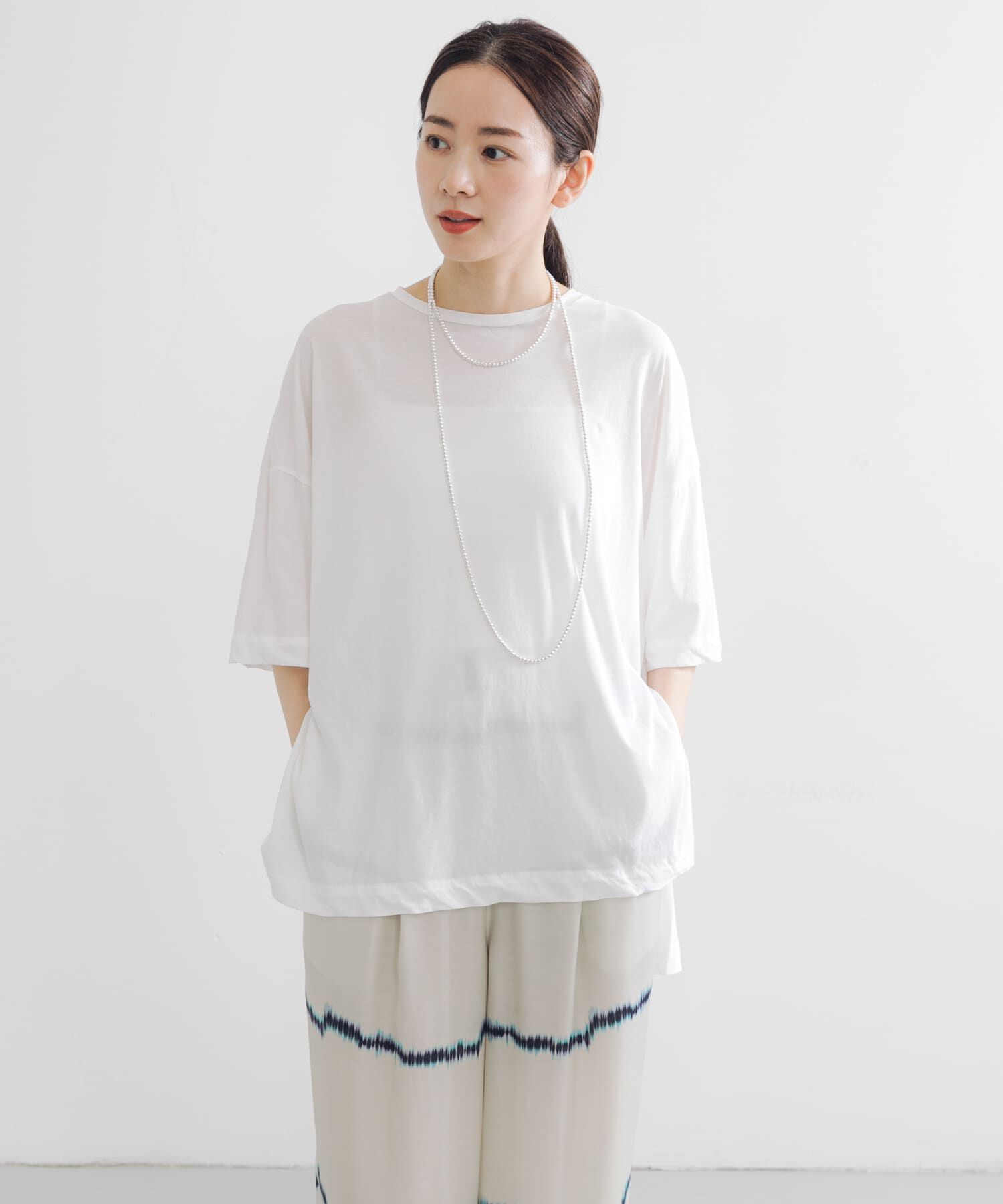 URBAN RESEARCH「強撚天竺LOOSE Tシャツ」|Tシャツ・カットソー|