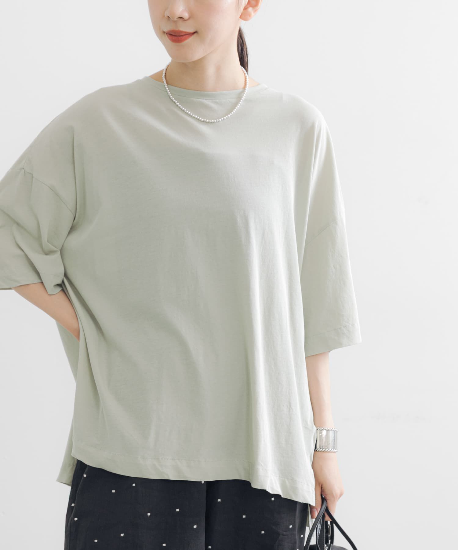 URBAN RESEARCH「強撚天竺LOOSE Tシャツ」|Tシャツ・カットソー|