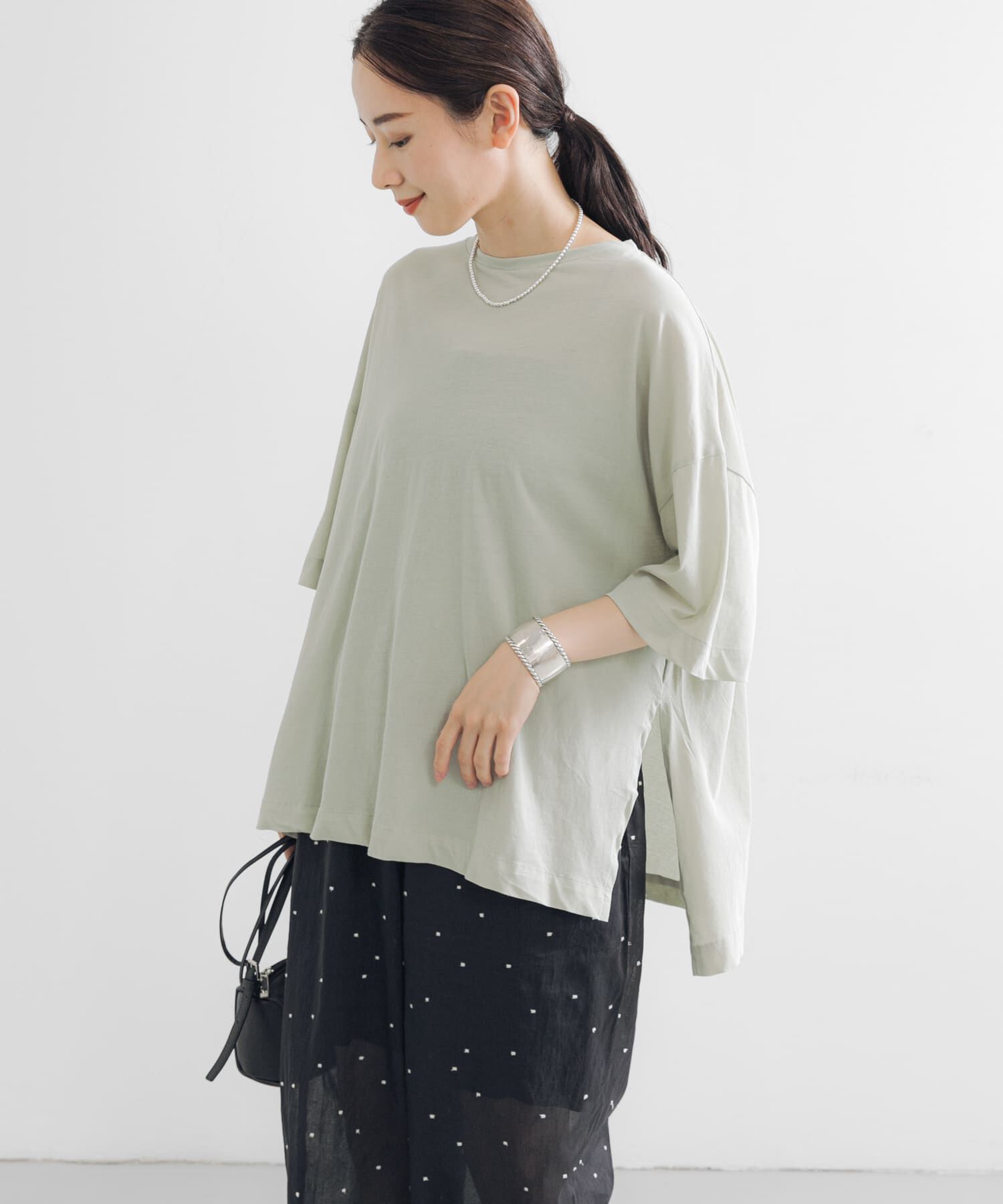 URBAN RESEARCH「強撚天竺LOOSE Tシャツ」|Tシャツ・カットソー|