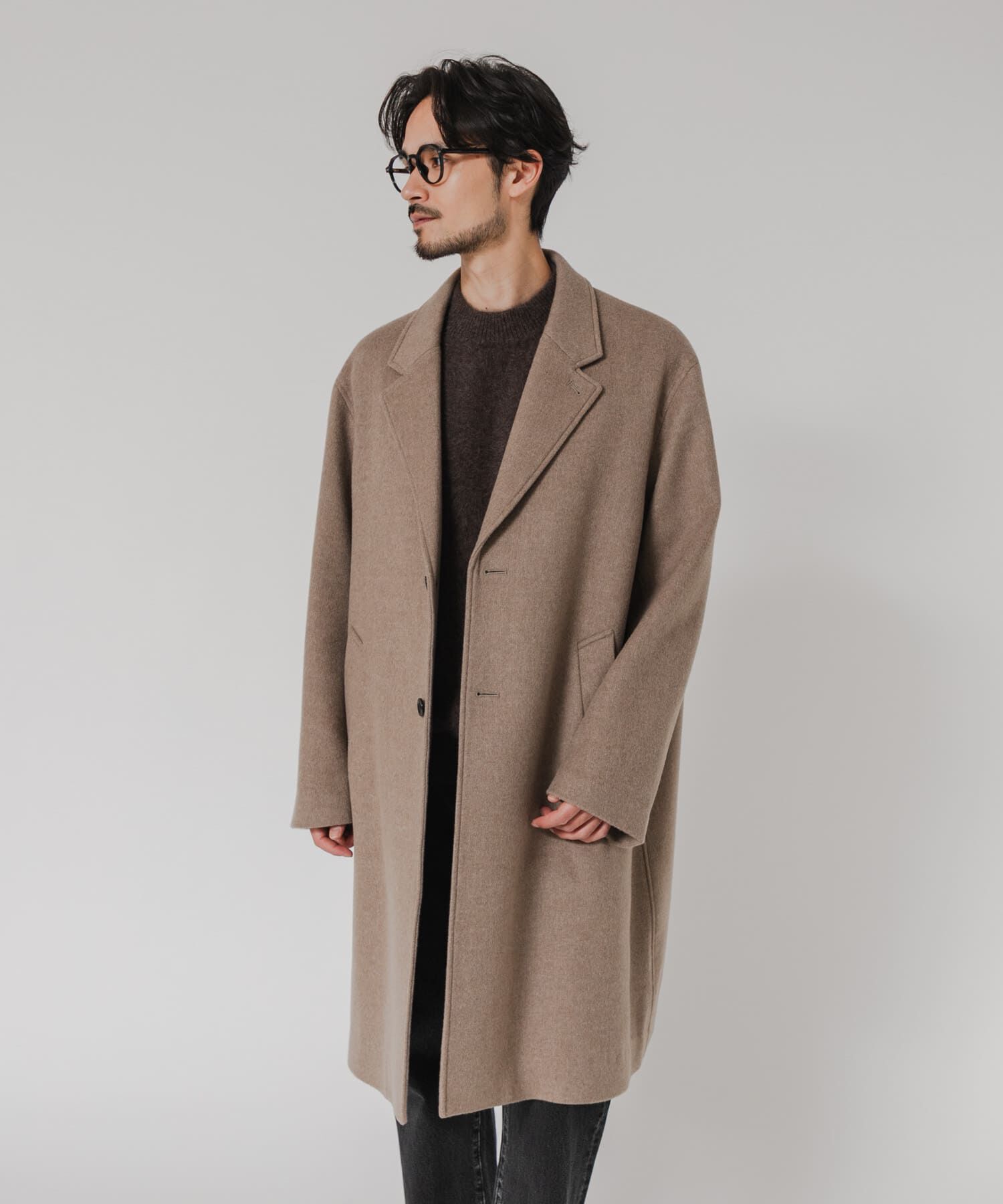 URBAN RESEARCH「WOOL OVER CHESTER COAT」|チェスターコート|