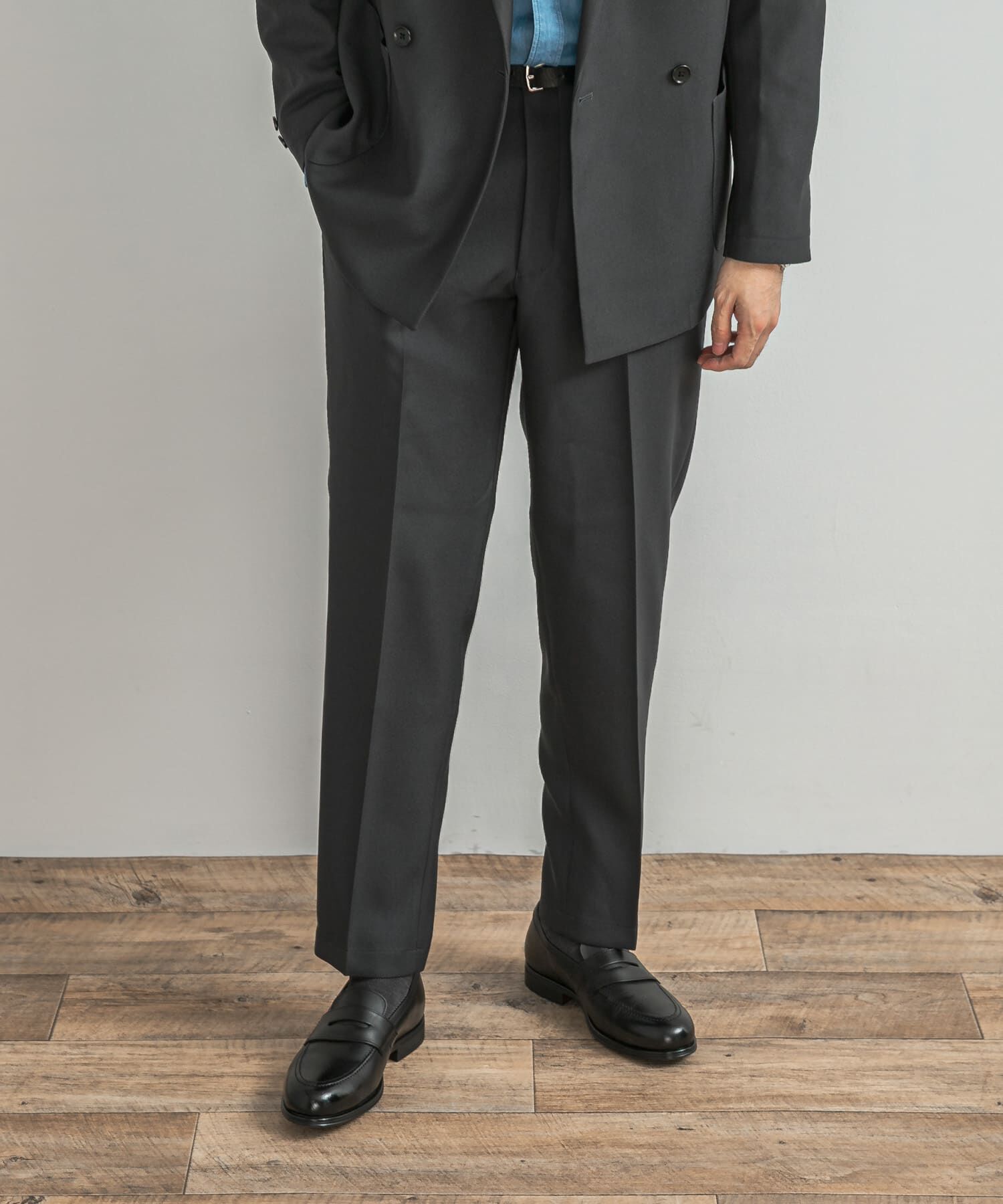 URBAN RESEARCH DOORS「LIFE STYLE TAILOR　ウールライクツイルコンフォータブルパンツ」|スラックス|