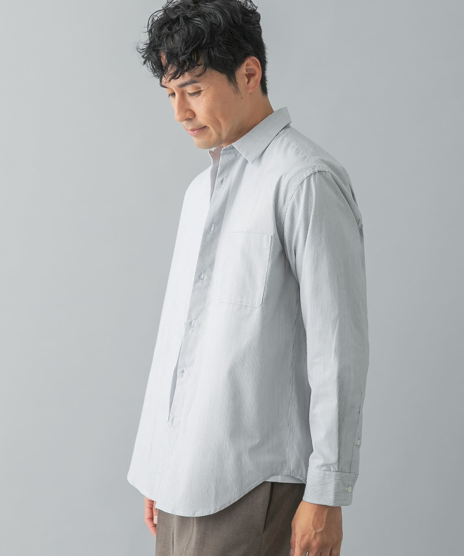 URBAN RESEARCH ROSSO「『抗菌 / 防臭』『XLｻｲｽﾞあり』ｱｰﾊﾞﾝﾘﾗｯｸｽﾌﾞﾛｰﾄﾞﾚ  」|シャツ・ブラウス|ストライプ