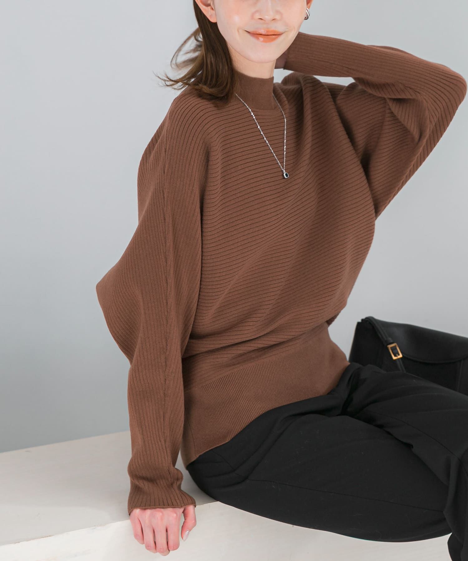 URBAN RESEARCH ROSSO「ウォッシャブルアンチピリングドルマンニット」|ニット・セーター|