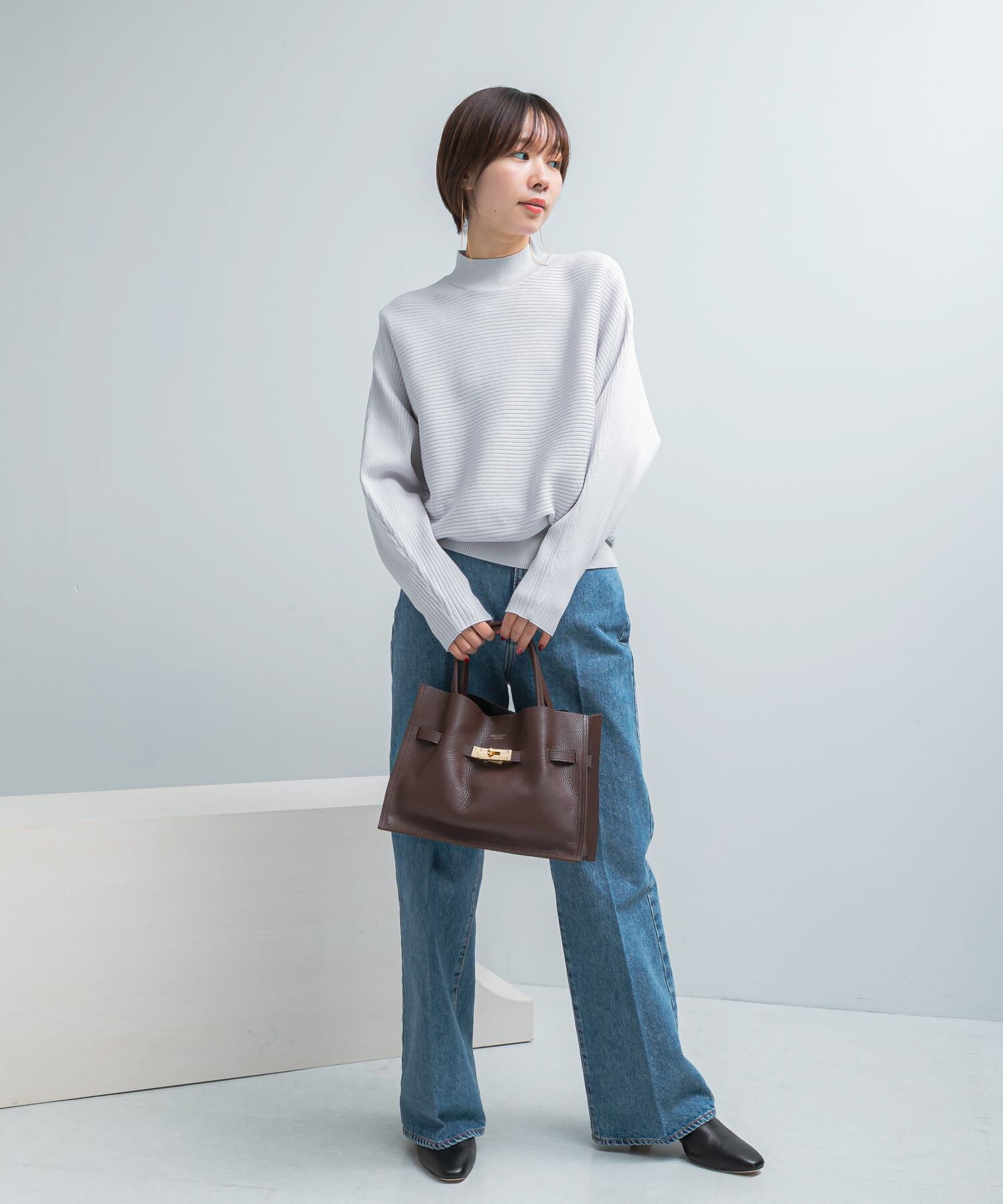 URBAN RESEARCH ROSSO「ウォッシャブルアンチピリングドルマンニット」|ニット・セーター|