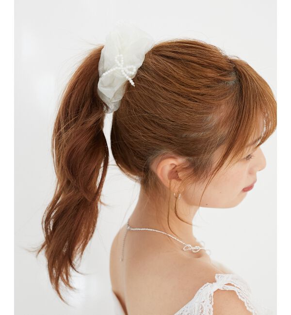 MAJESTICLEGON「シアーボリュームシュシュ」|ヘアゴム・シュシュ|