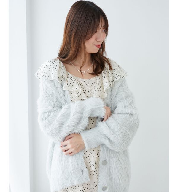 MAJESTICLEGON「エアリーフリルロングワンピース」|ワンピース|