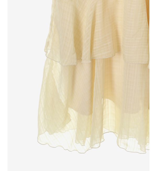 MAJESTICLEGON「エアリーフリルロングワンピース」|ワンピース|